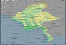 Myanmar Lat Long Map
